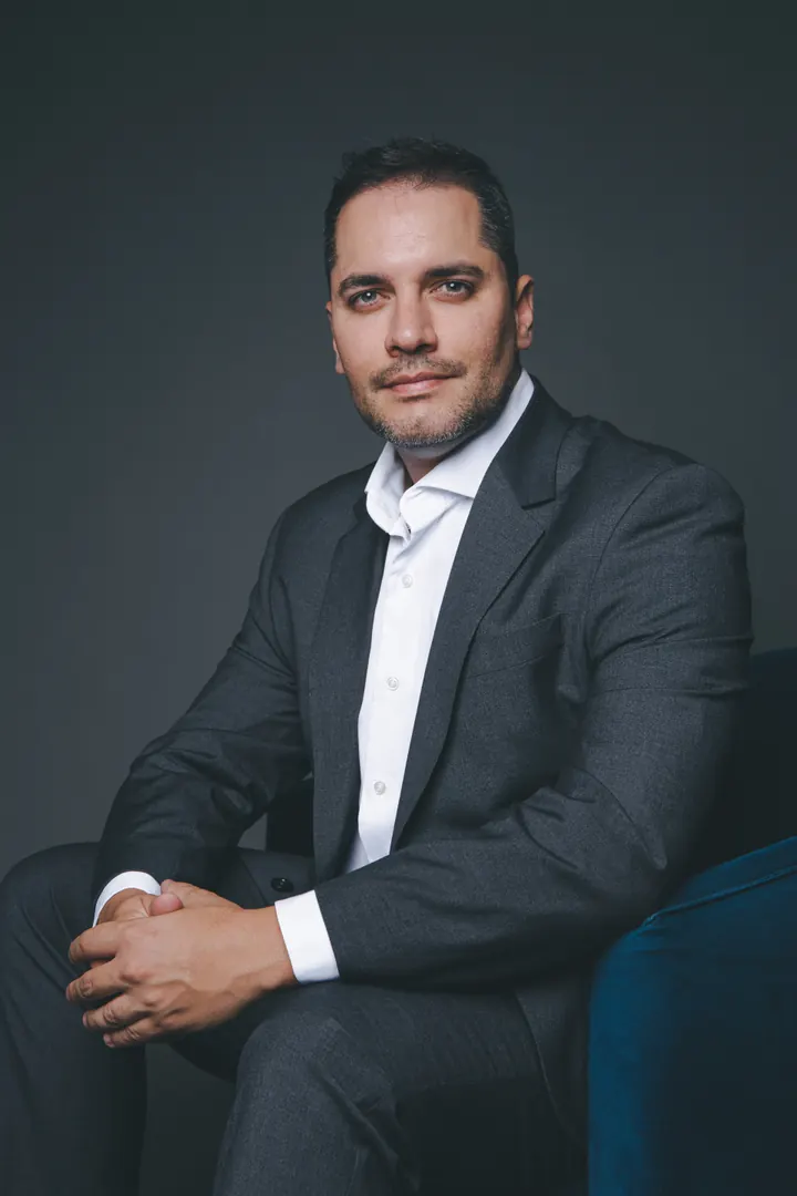 Retrato profissional de Bernardo Pinho, sócio fundador da Sion Capital